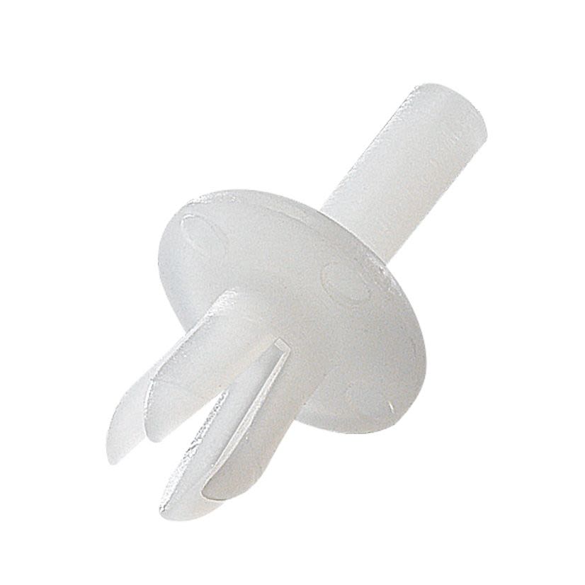 Thomas & Betts Ty-Duct® 08200C Wiring Duct Rivet, For Use With TY-Duct® Wiring Ducts, 3/16 in Dia Hole, Nylon, White